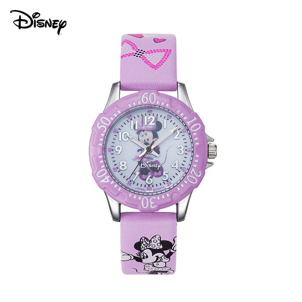 [공식본사정품] 디즈니 D20130MI 미니마우스 핑크 어린이용 실리콘시계시계 30mm 트랜드메카