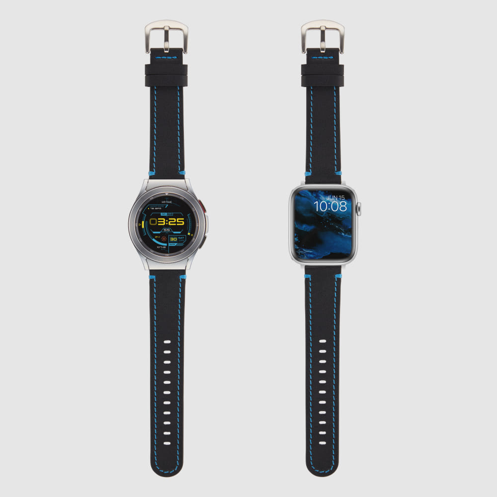 [공식본사정품] 타임플릭 AC00120 가죽 시계줄 스트랩 블루블랙 20mm 트랜드메카