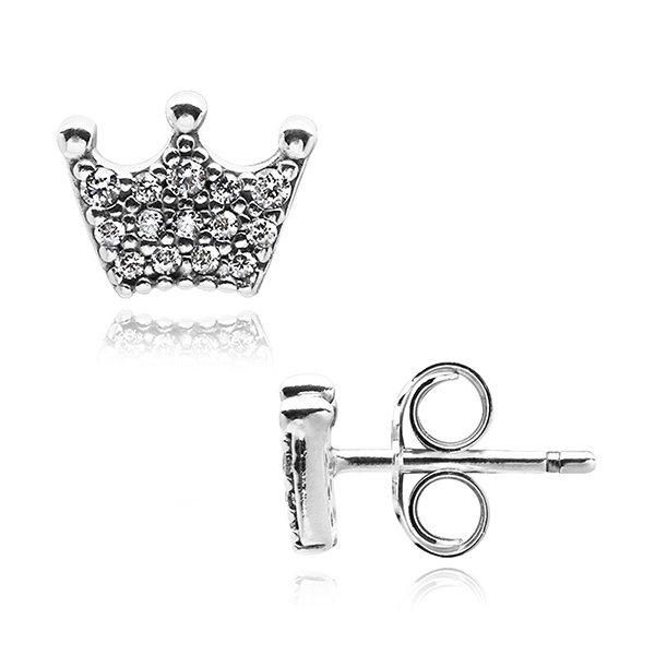 [판도라 PANDORA] 여성 판도라 귀걸이 297127CZ Enchanted Crown Stud Earrings
