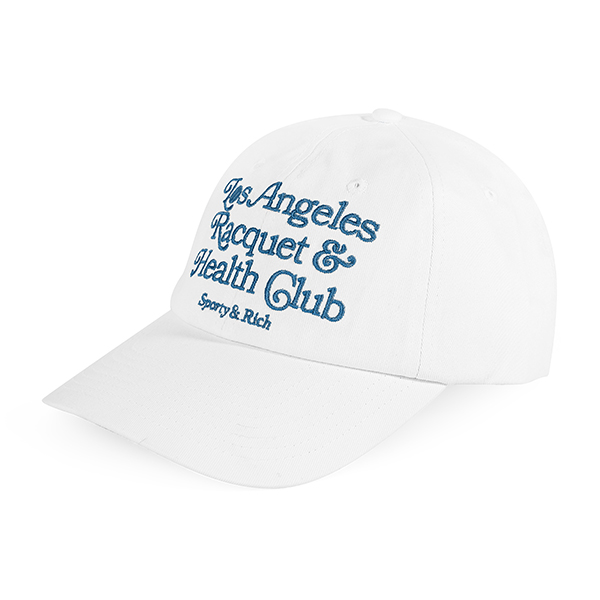 스포티앤리치 AC873WH LA 라켓 클럽 (LA RACQUET CLUB) 로고 자수 볼캡 트랜드메카