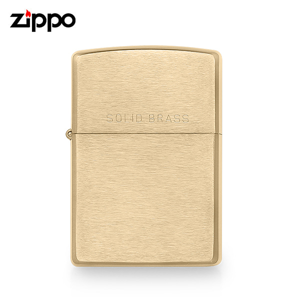 [지포 ZIPPO] ZP204 (204) / 솔리드 브라스 Solid Brass REG 핀 라이터 골드 타임메카